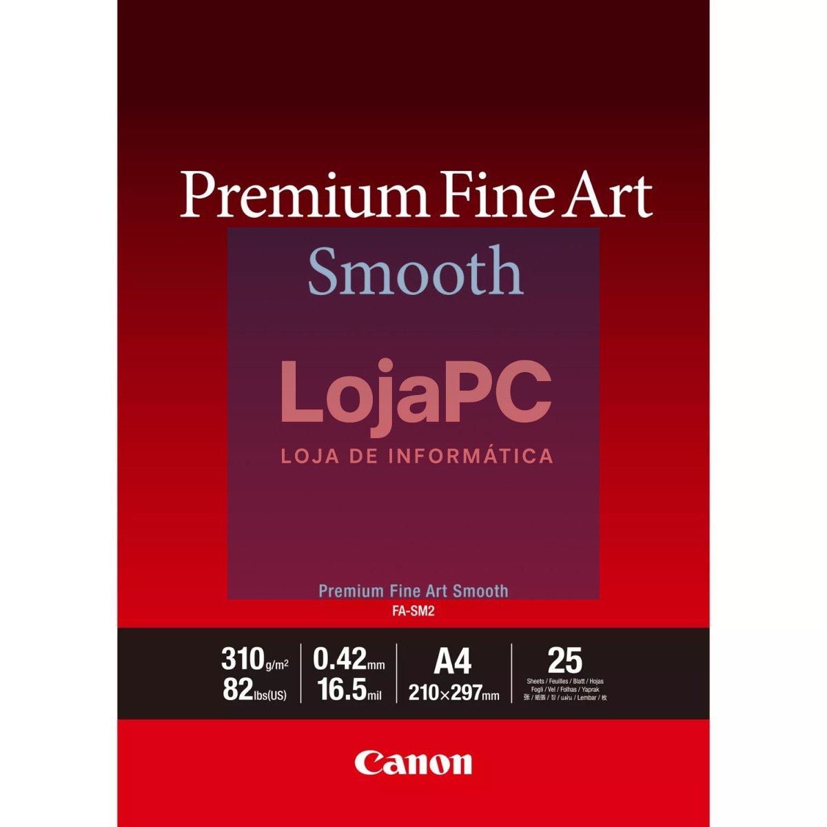Canon FA-SM2 A4 25 - Premium FineArt Smooth A4 25 sheets