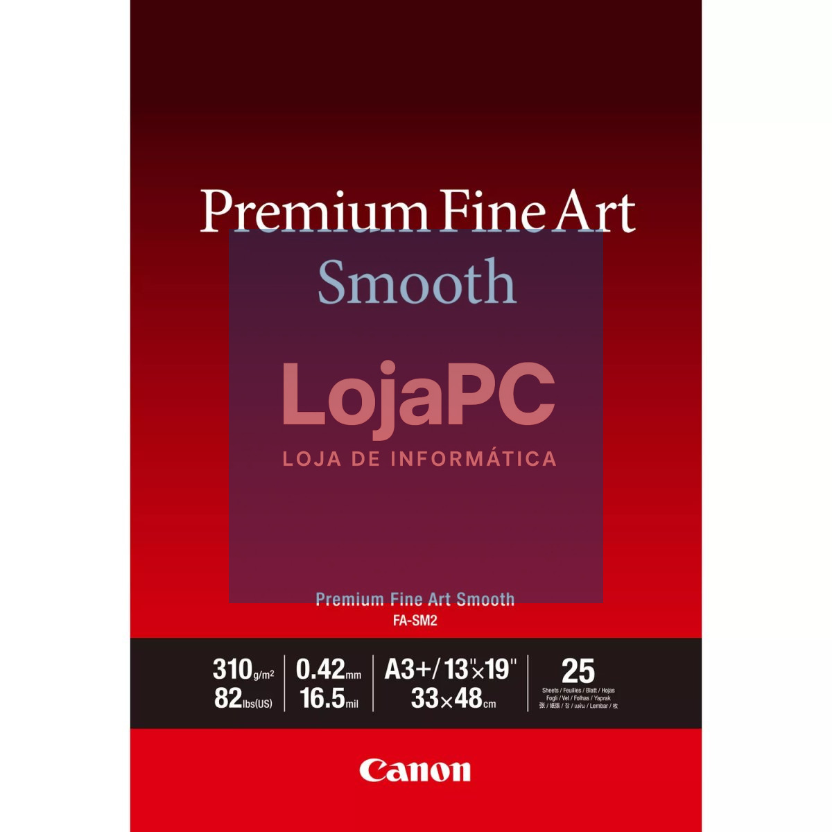 Canon FA-SM2 A3 + 25 folhas- Premium FineArt Smooth A3+ 25 folhas