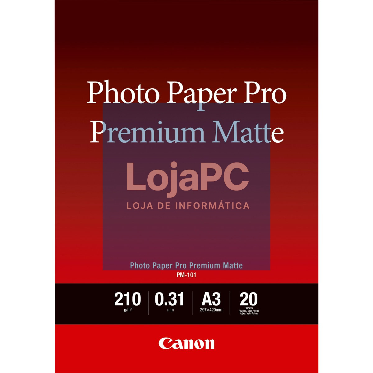 Canon Premium Matte Photo Paper A3 20 SHEETS
