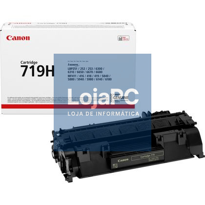Canon 719H Toner Cartridge Preto Hight Capacity