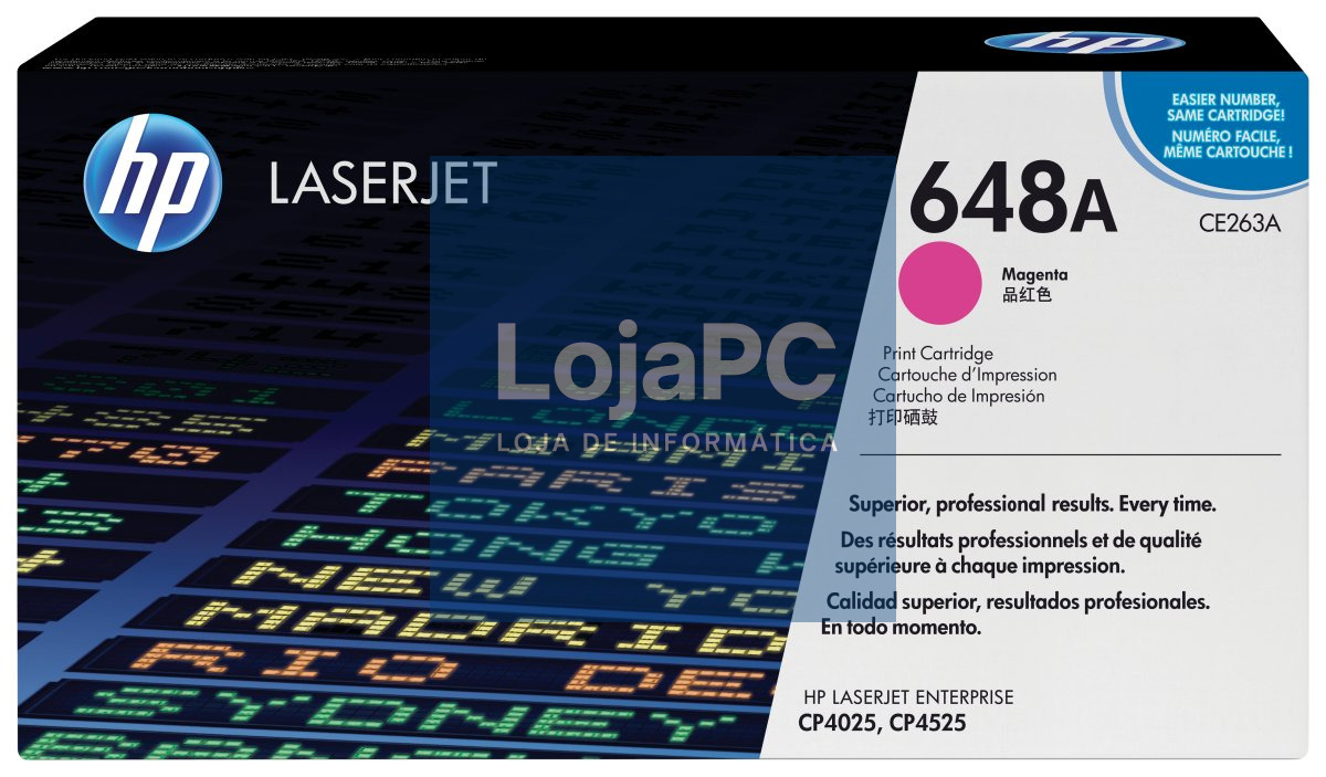 HP 648A original Color LaserJet Toner cartridge CE263A magenta standard capacity 11.000 pages 1-pack