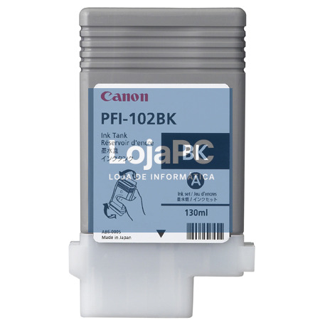 Canon Ink tank 130 ml (black) PFI-102BK - limitado ao stock existente na CPCDI