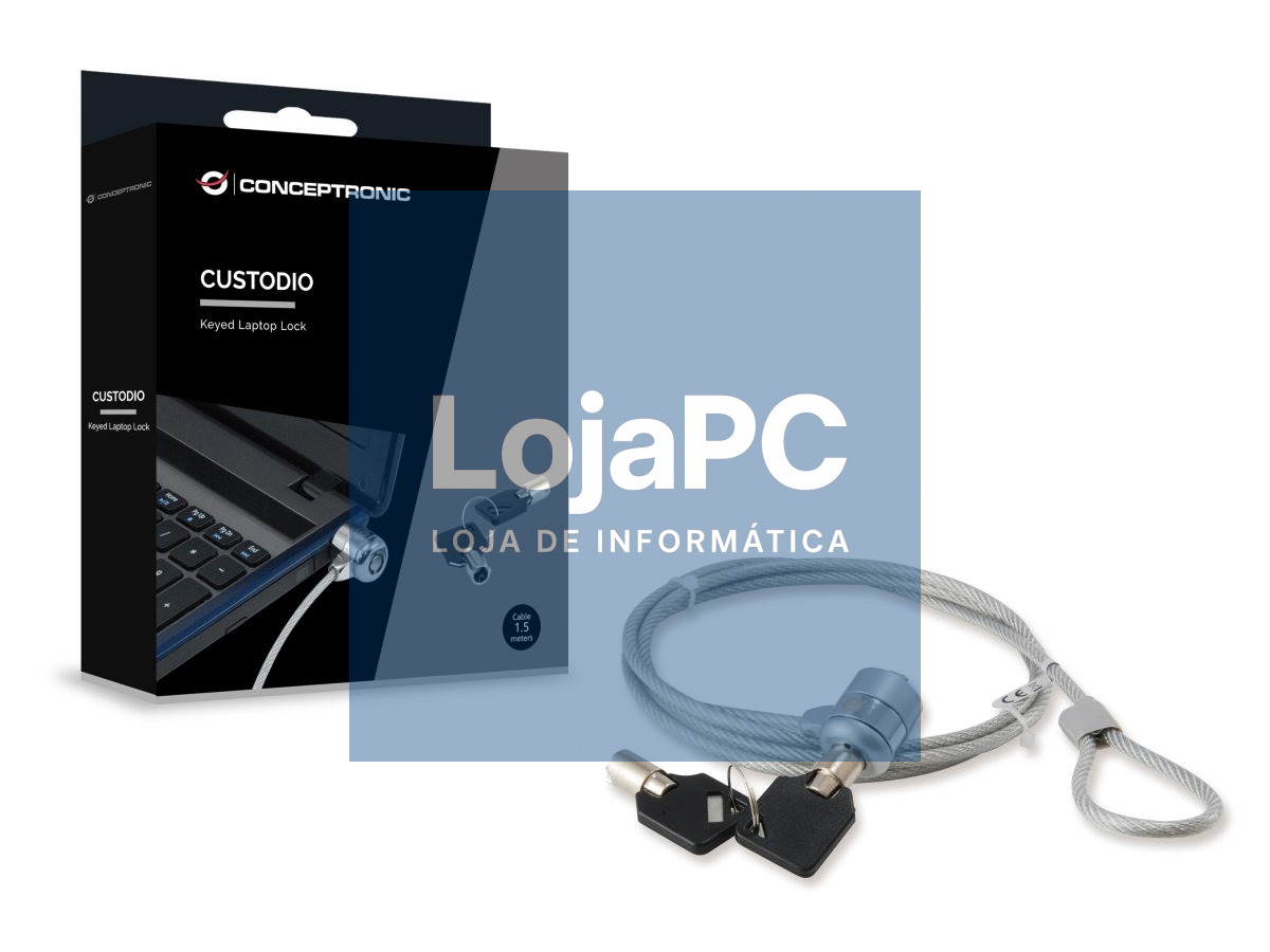 Conceptronic Keyed Laptop Lock, 1.5m