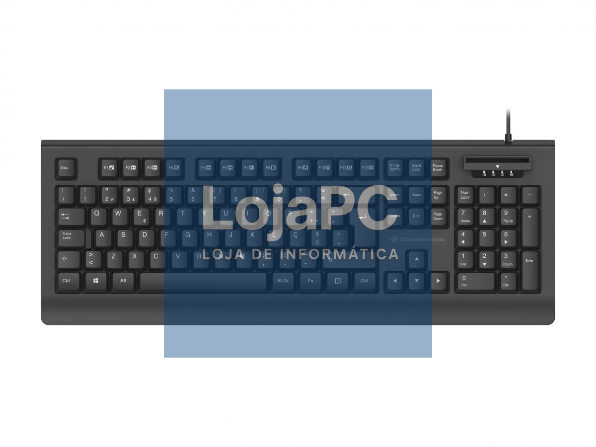 Conceptronic Teclado com leitor de cartão de cidadão