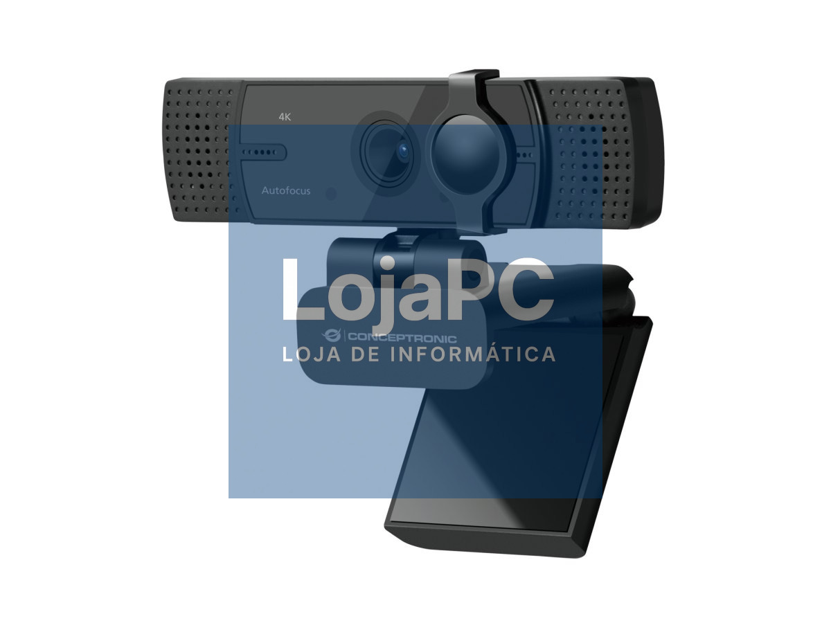Conceptronic 4K Ultra HD Autofocus Webcam with Dual Microphone