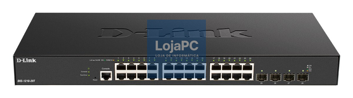 D-Link 24 x 10G Base-T ports + 4 x 10G/25G SFP28 ports Smart Managed Switch (RACK 19'')