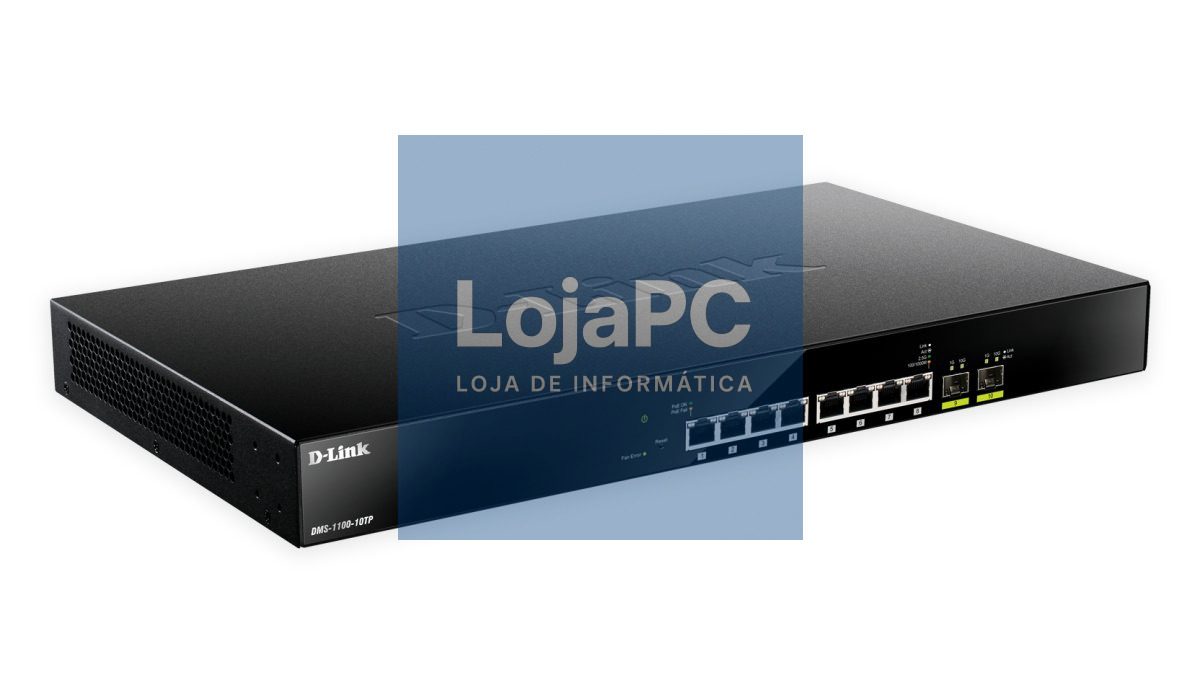 D-Link 8-Port 2.5G BASE-T PoE and 2-port 10G SFP+ Smart Managed Switch (RACK 19'')