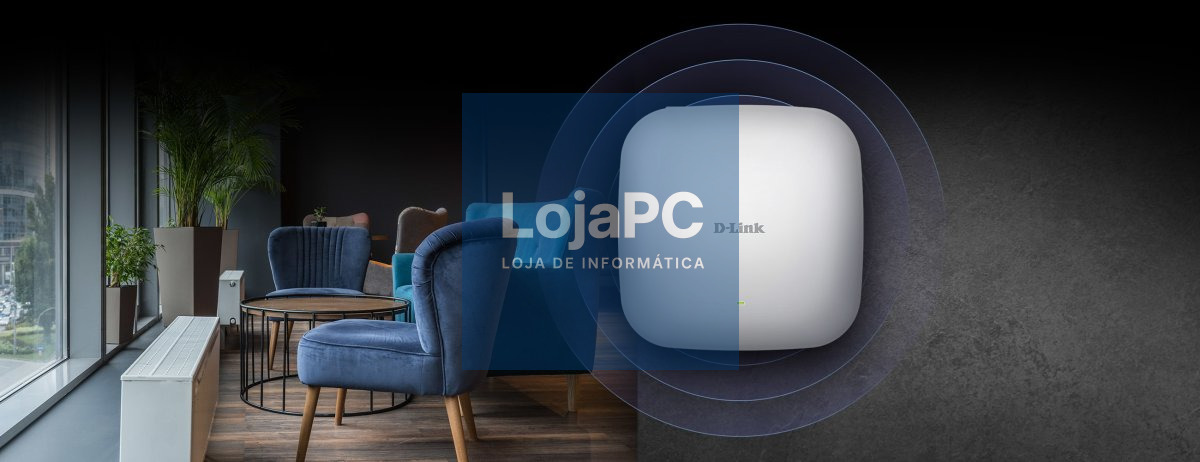 D-Link AX1800 Wi-Fi 6 Dual-Band PoE Access Point Nuclias Connect (1 port Gigabit) > válido p/ unid faturadas até 31 de dezembro ou fim de stock
