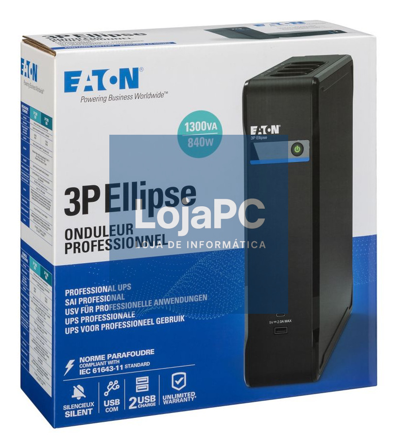 Eaton 3P Ellipse 1300 USB IEC
