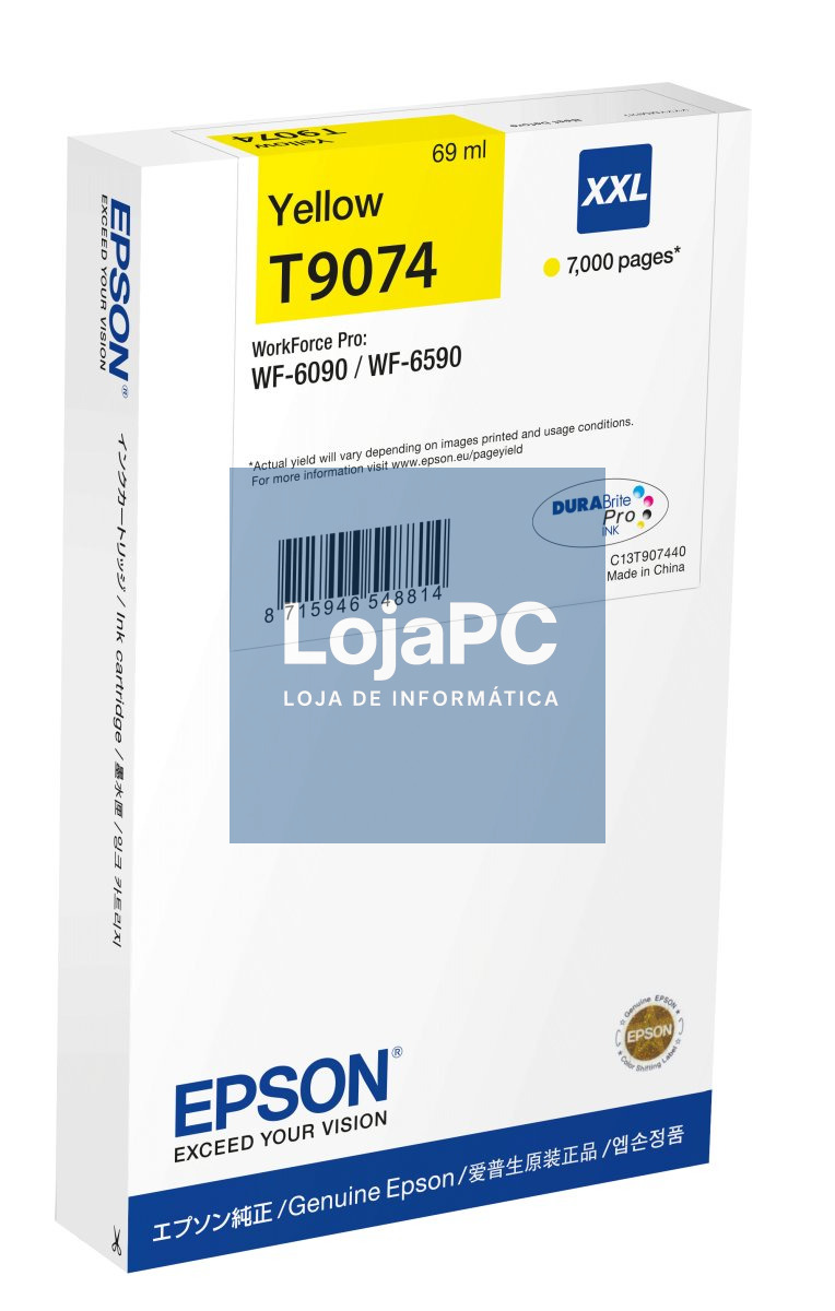 Epson WF-6xxx Ink Cartridge Yellow XXL