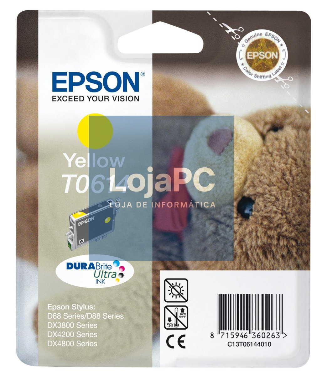 Epson Tinteiro Amarelo STYLUS D68PE/D88/DX3800/4800