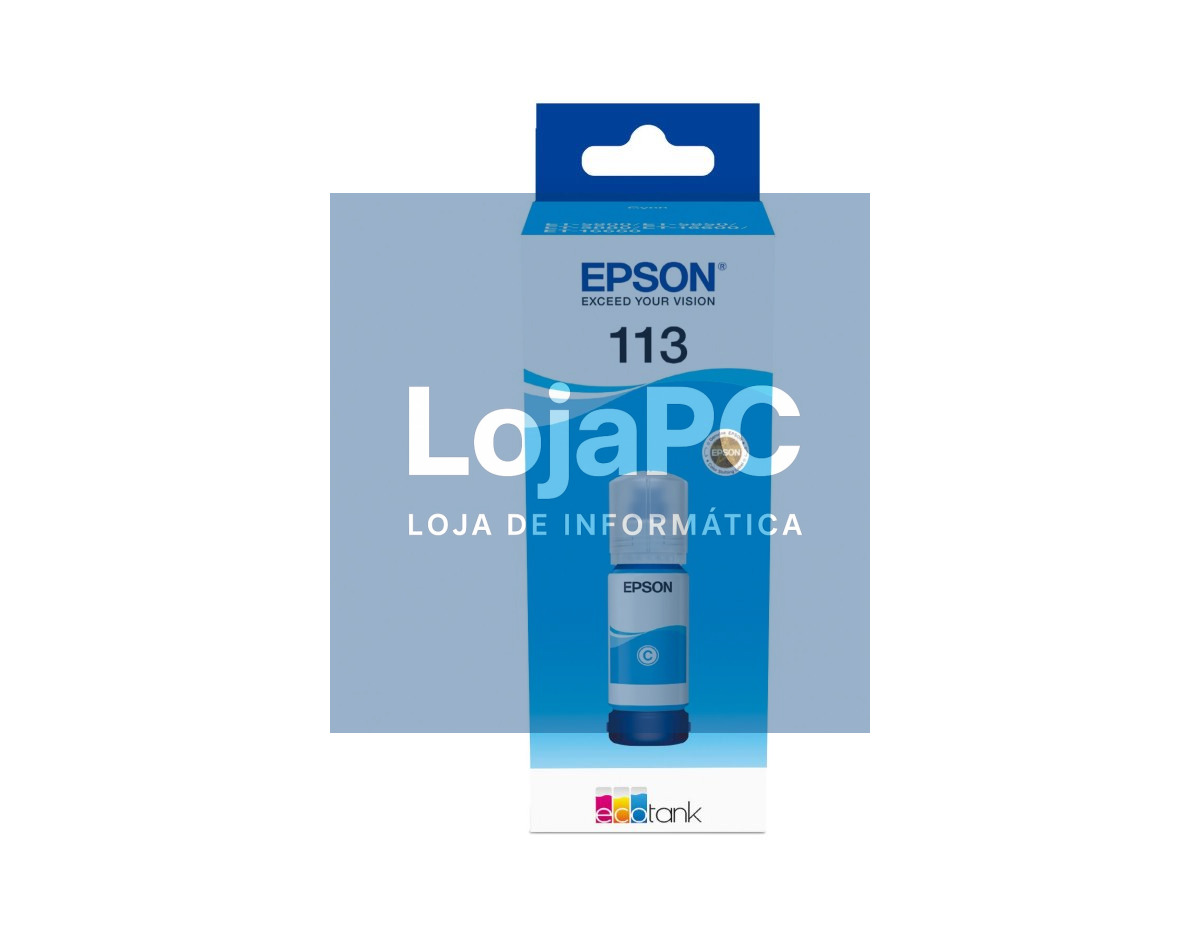 Epson 113 EcoTank Pigment Cyan ink bottle