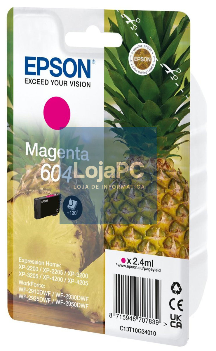 Epson Singlepack Magenta 604 Ink