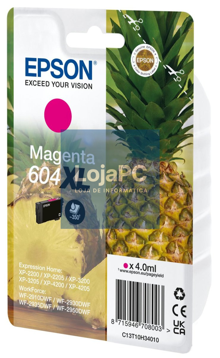 Epson Singlepack Magenta 604XL Ink