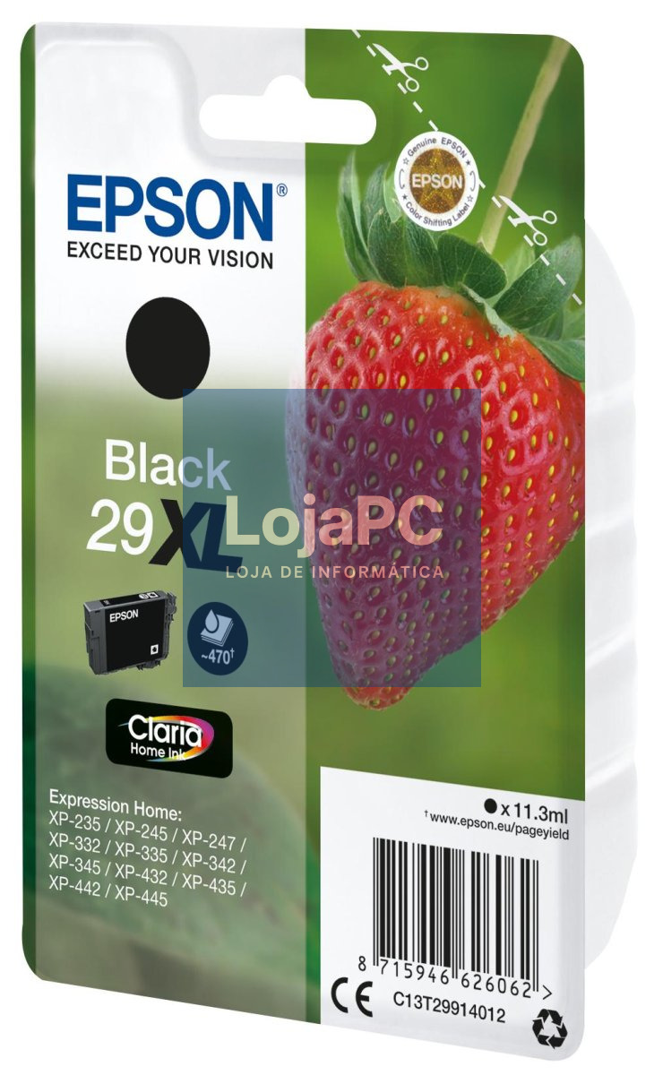 Epson Singlepack Black 29XL Claria Home Ink