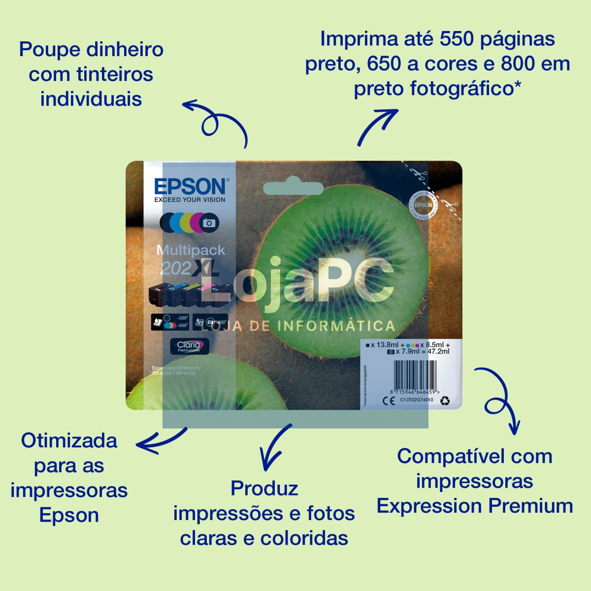 Epson Multipack 5-colours 202 Claria Premium Ink
