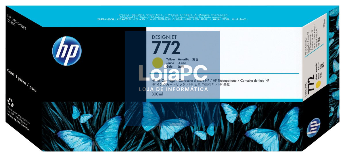 HP 772 original Ink cartridge CN630A yellow standard capacity 300ml 1-pack
