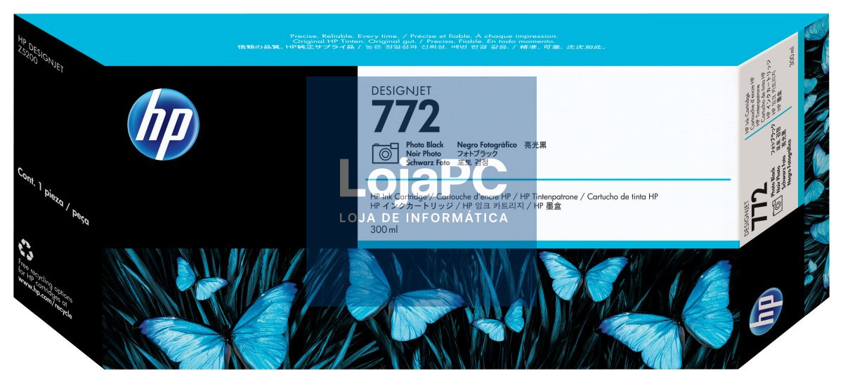 HP 772 original Ink cartridge CN633A photo black standard capacity 300ml 1-pack
