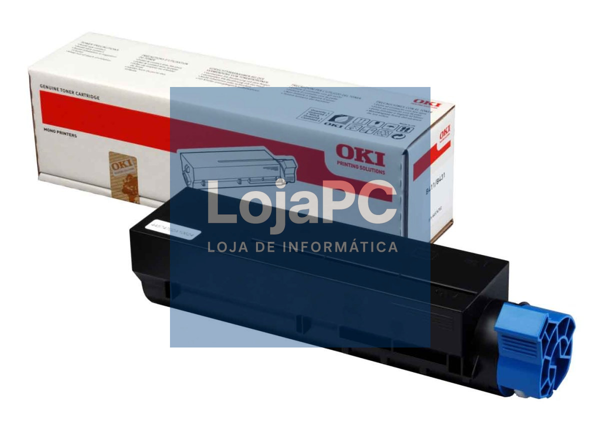Toner OKI Preto 3k - B411/B431/MB461/MB471/MB491