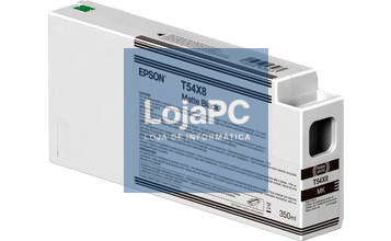 Epson Singlepack Matte Black T54X80N UltraChrome HDX/HD 350ml <b> Necessário atualizar o firmware do equipamento, consultar site da Epson.</b>