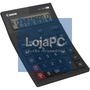 CANON AS-1200 Pocket Calculator 12-digit Vertically inclined LCD screen Gray