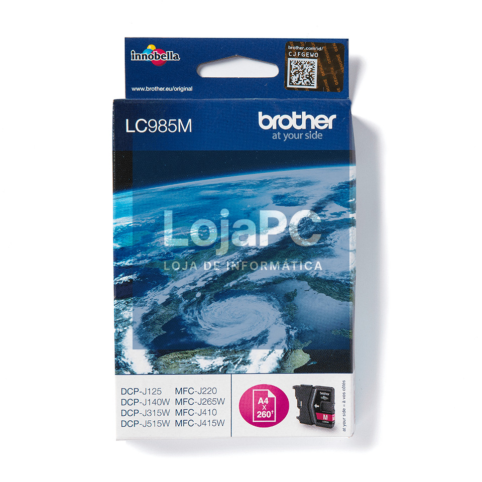 BROTHER LC985M magenta ink 260pages DCPJ125 DCPJ140 DCPJ315 DCPJ515 MFCJ220 MFCJ265 MFCJ410 MFCJ415