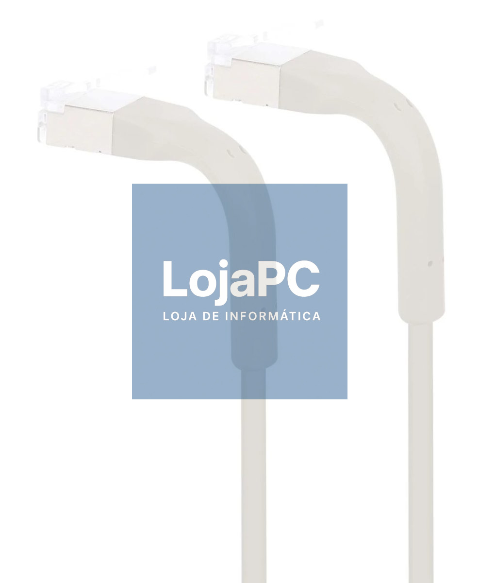 EWENT Cabo Rede Slim CAT.6a U/FTP Ficha Flexível RJ45 AWG32/7, CU, 5m branco