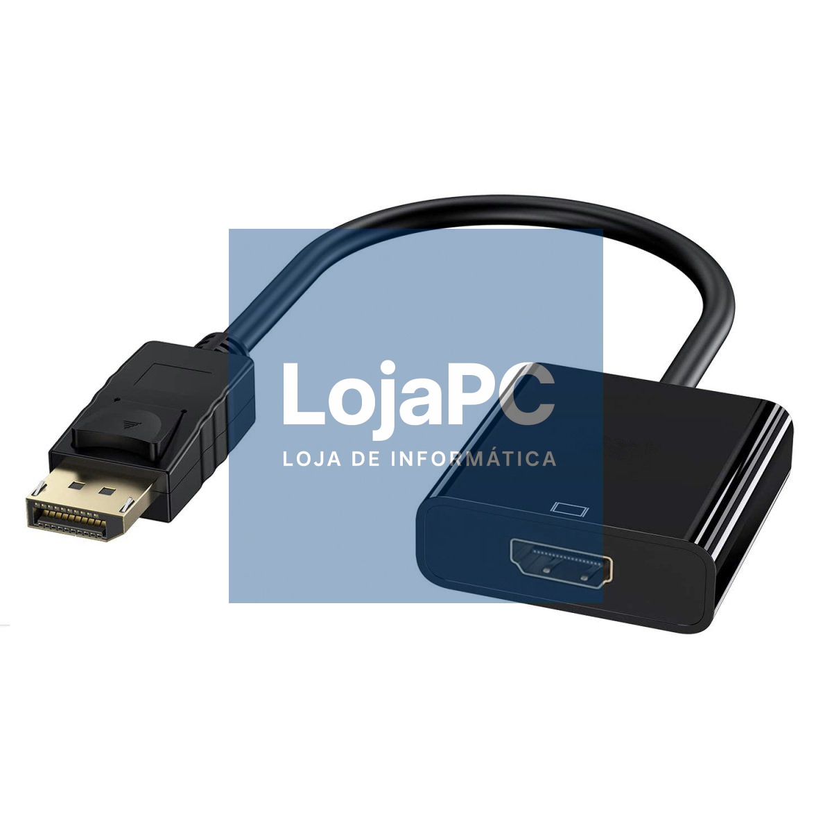 EWENT Cabo Adaptador DisplayPort - HDMI tipo A, M/F, 0.15m,w/interlock, DP 1.1a compatível