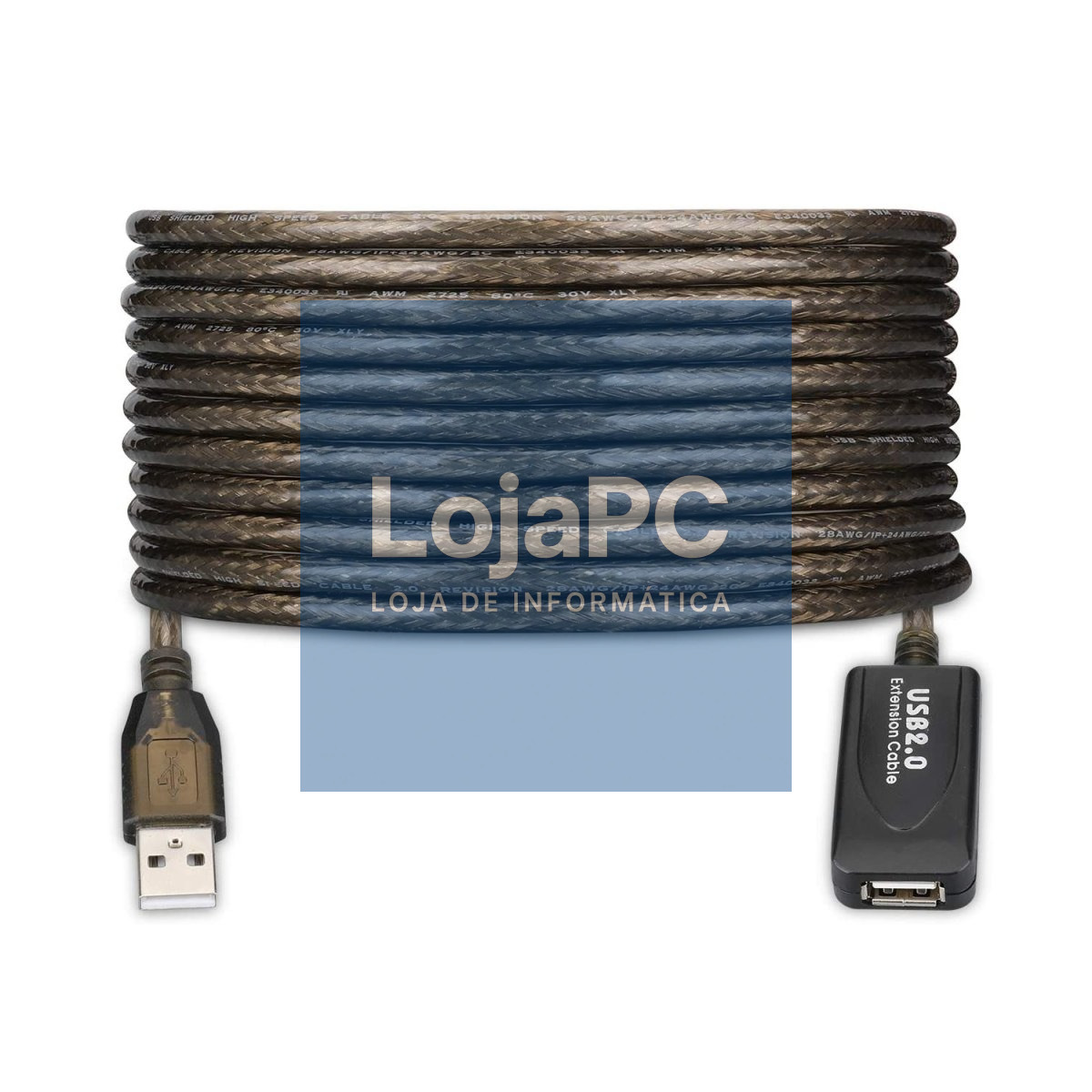 EWENT Cabo Amplificador USB 2.0, Extensão 30m