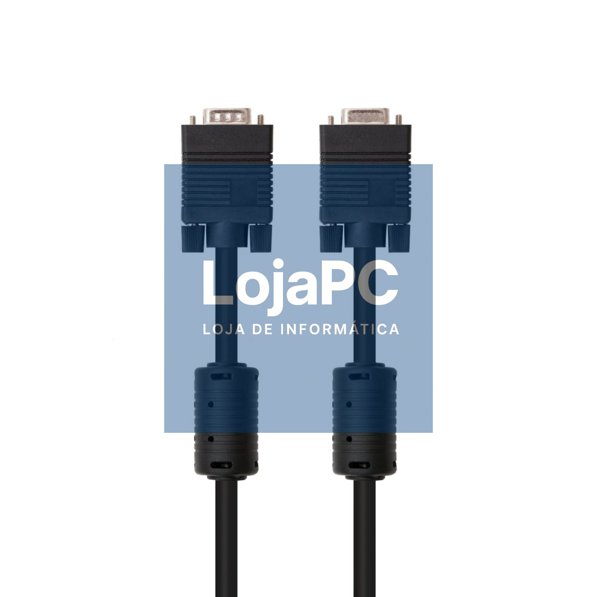 EWENT Cabo VGA/SVGA 15pin HD plug M/M com ferrites, CU,AWG28, 3.0m