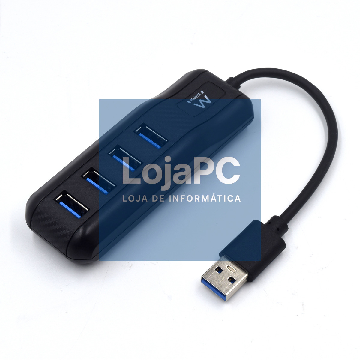 EWENT HUB USB 3.2 Gen 1, 4 portas, Alimentação USB