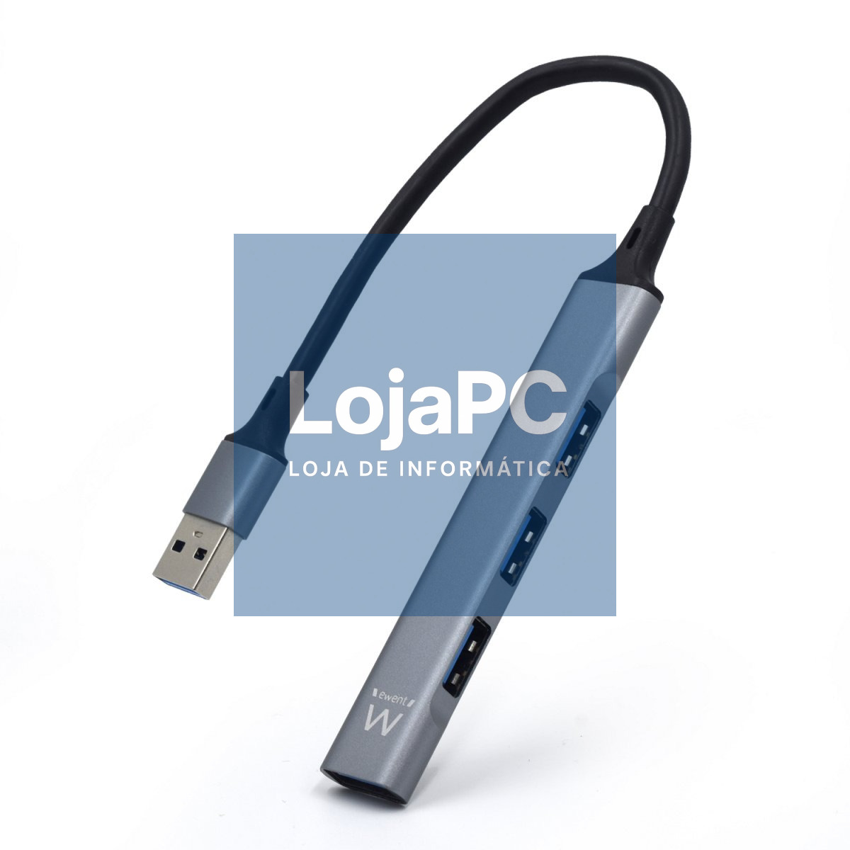 EWENT HUB USB 3.2 Gen 1, 1 porta USB 3.2 Gen1 + 3 portas USB 2.0