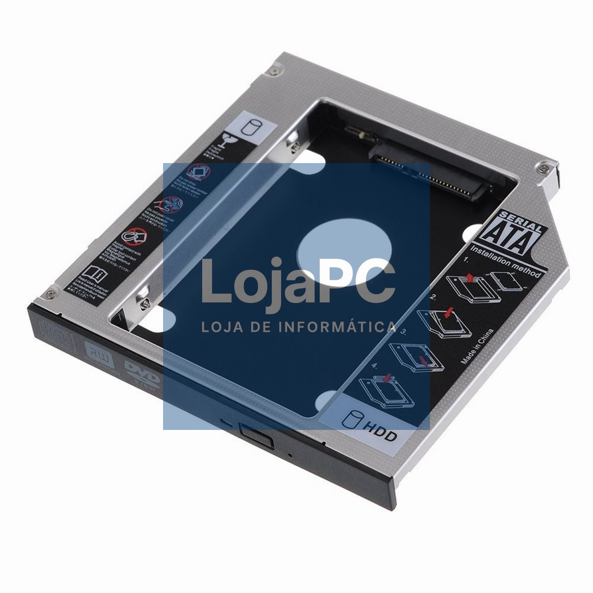 EWENT Estrutura de instalação SATA III SSD / HDD para slot de unidade de CD / DVD / Blu-ray com 12.7 mm de altura