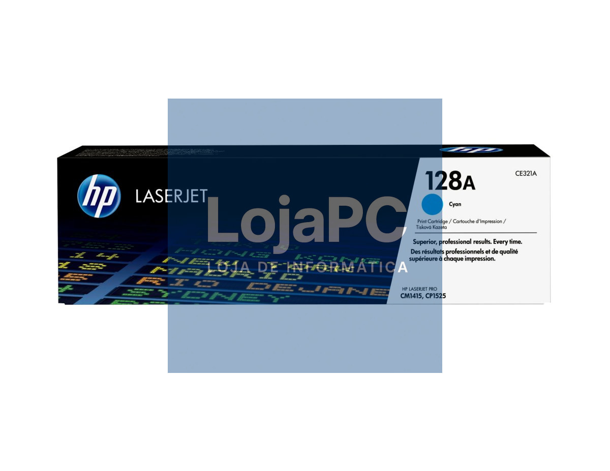 HP 128A original LaserJet Toner cartridge CE321A cyan standard capacity 1.300 pages 1-pack