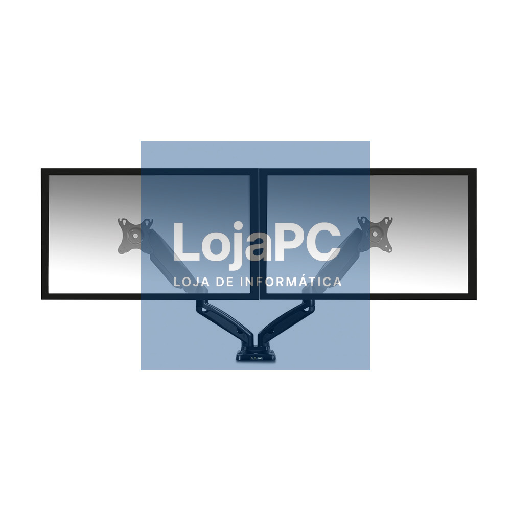 EWENT Suporte Monitor 2 Monitores 13-32", amortecedor pneumático, Max VESA 100x100