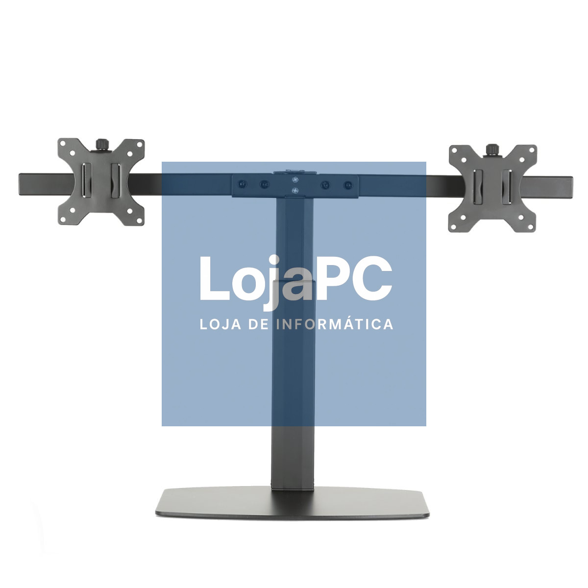 EWENT Suporte Monitor de Mesa 2 Monitores até 27", amortecedor pneumático, Max VESA 100x100