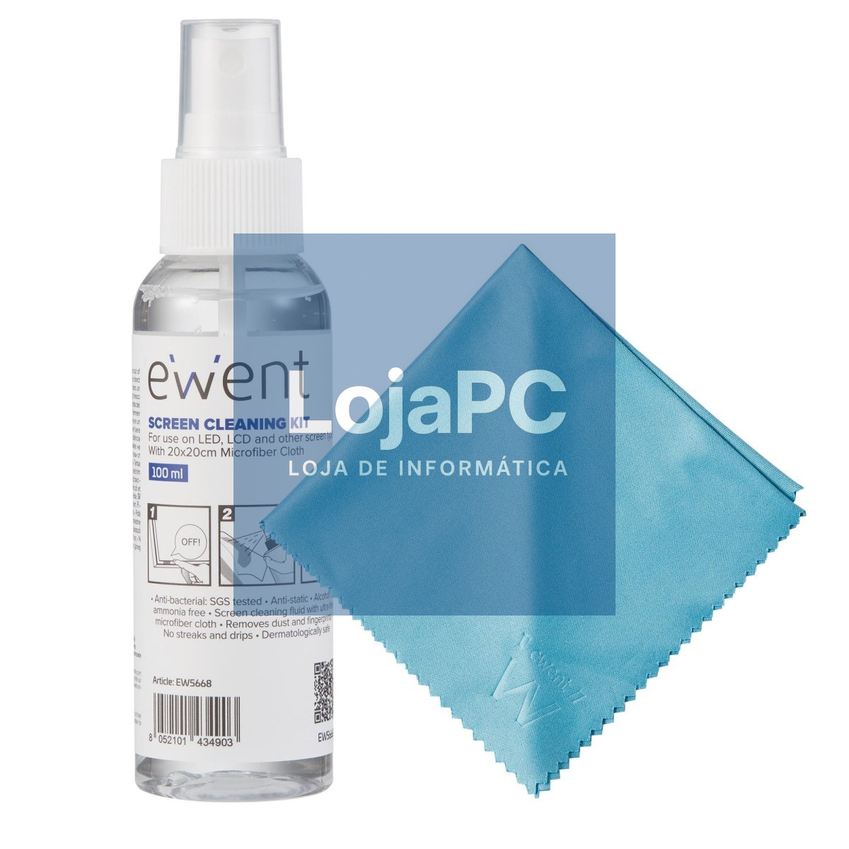 EWENT Spray de de limpeza universal 100ml + pano 20x20cm