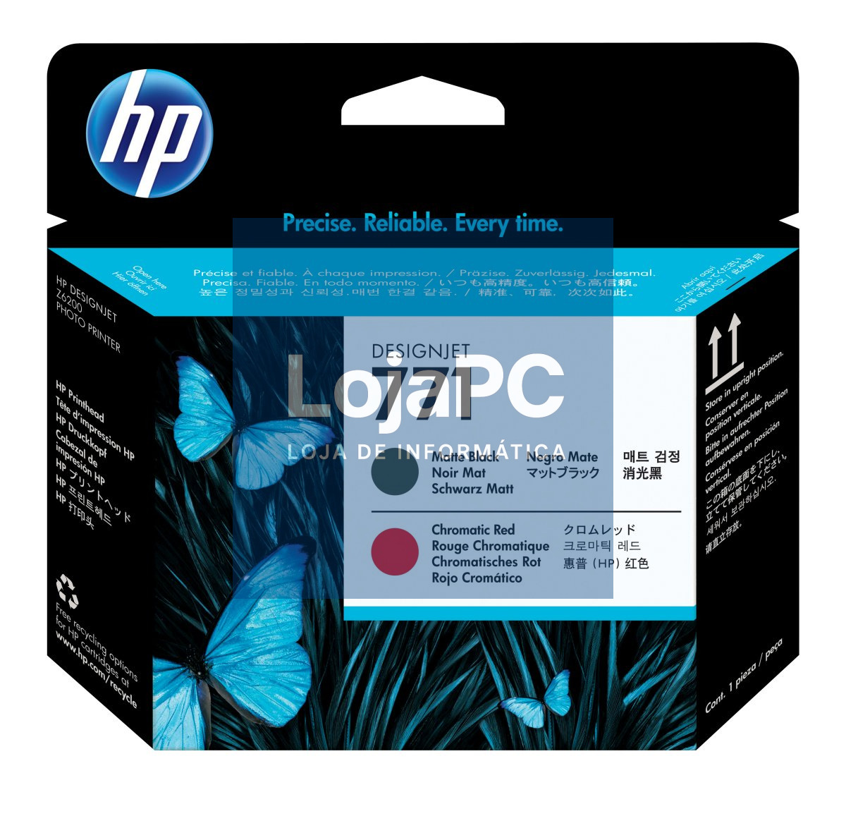 HP 771 original printhead CE017A matte black and chromatic red standard capacity 1-pack