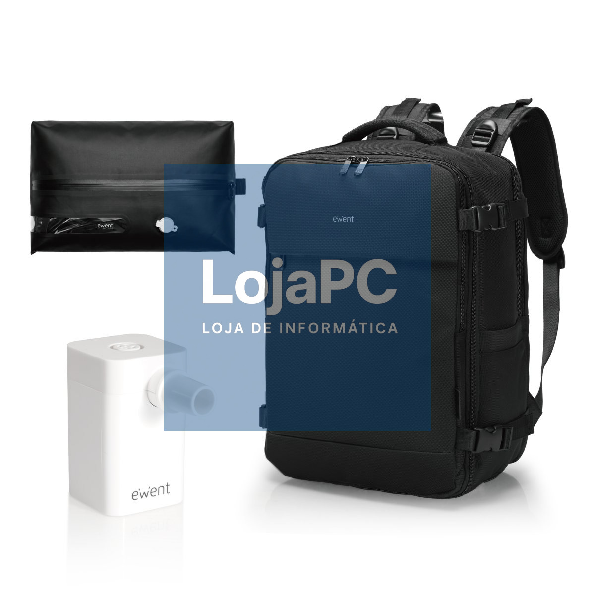EWENT Multi-functional Travel 16,1" Laptop Backpack. 1680D, Short compartment and, Wet-dry separate compartment