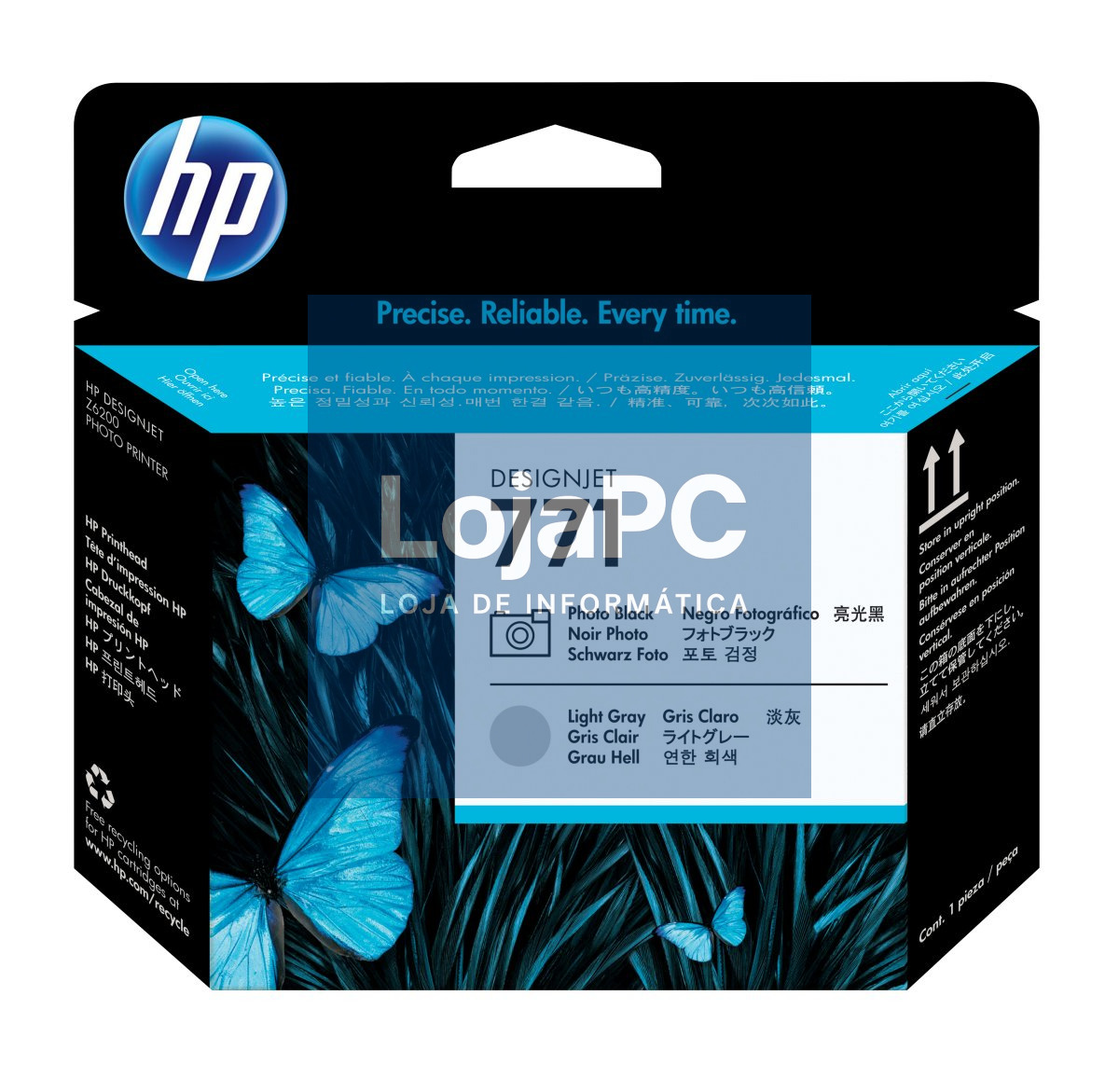 HP 771 original printhead CE020A black and light grey standard capacity 1-pack