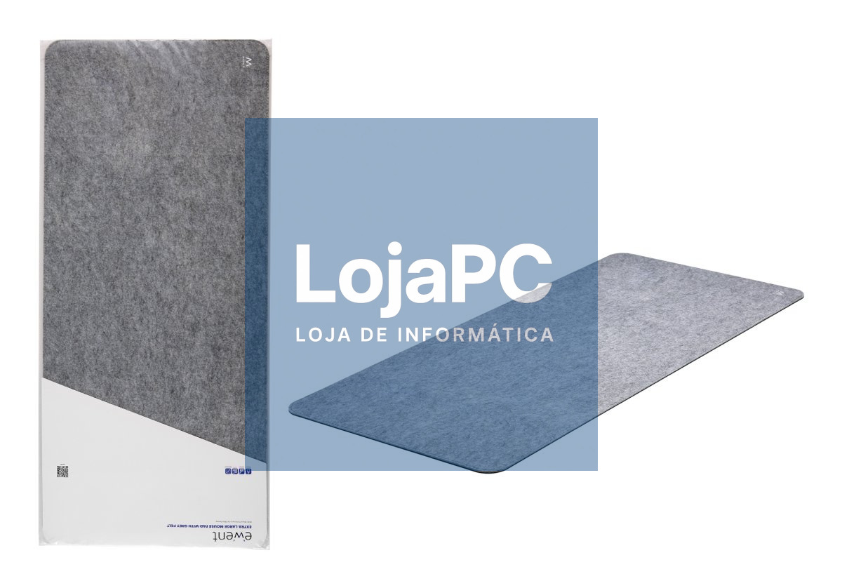 EWENT Tapete de Rato Extra-Large para Escritório/Gaming em Feltro, 900x400x3mm, anti-slip