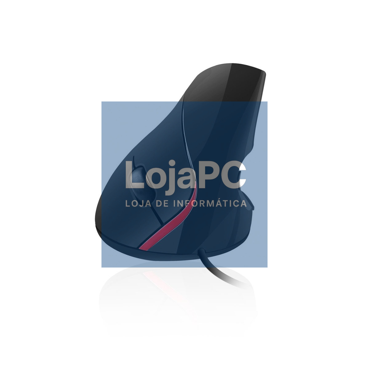EWENT Rato Óptico Ergonómico Vertical, 1000 dpi, 5 botões, preto