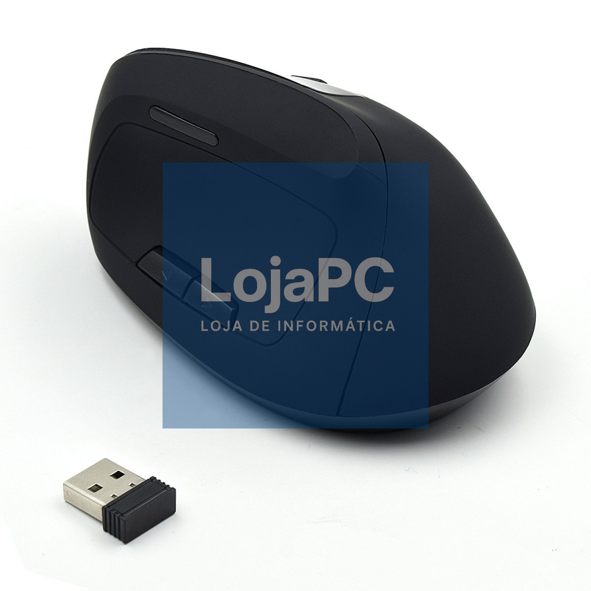 EWENT Rato Wireless Ergonómico Vertical, 800-1200-1600dpi, 5 botões, preto
