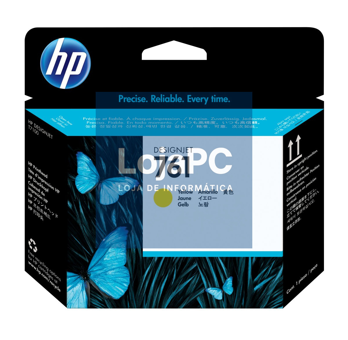HP 761 original printhead CH645A yellow