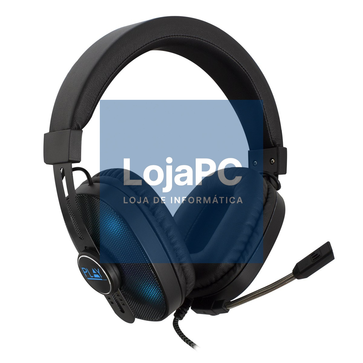 EWENT Headset Gaming com microfone para PC e Consola, Led´s RGB, 2xjack 3.5mm + USB
