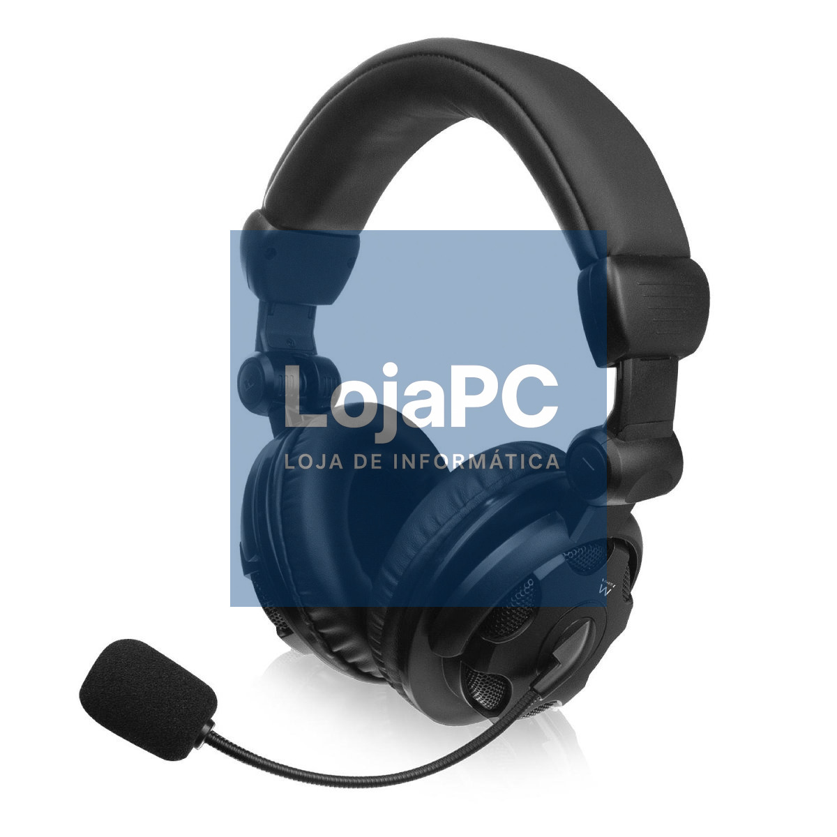 EWENT Headsets stereo com microfone e controlo de volume, jack 3.5mm + adaptador 2x3.5mm