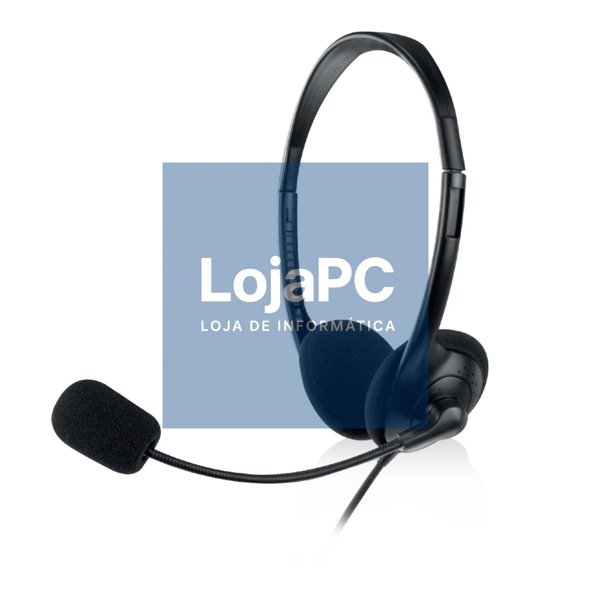EWENT Headsets USB com microfone e controlo de volume, cabo 2.1m