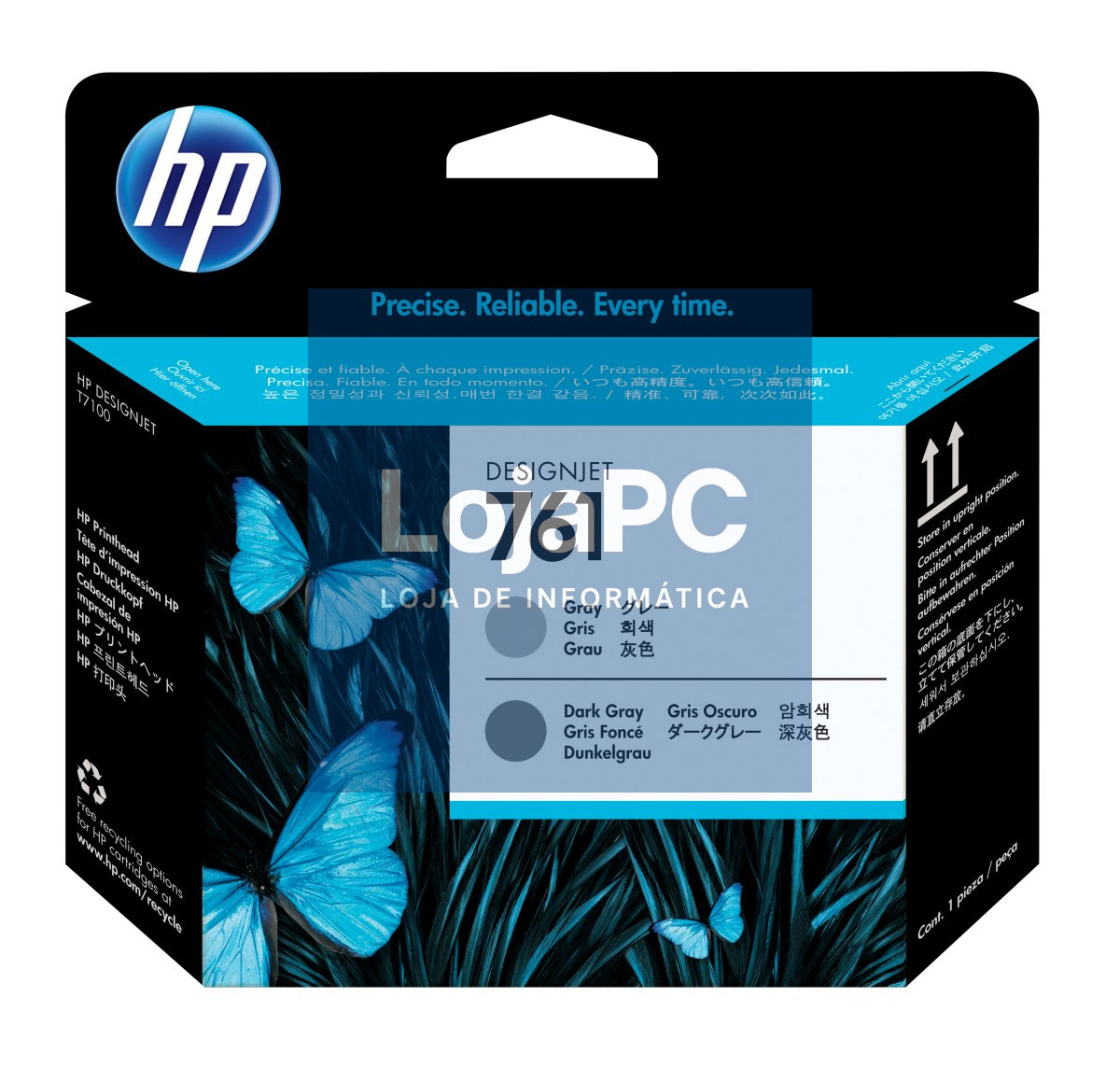 HP 761 original printhead CH647A grey and dark grey standard capacity 1-pack
