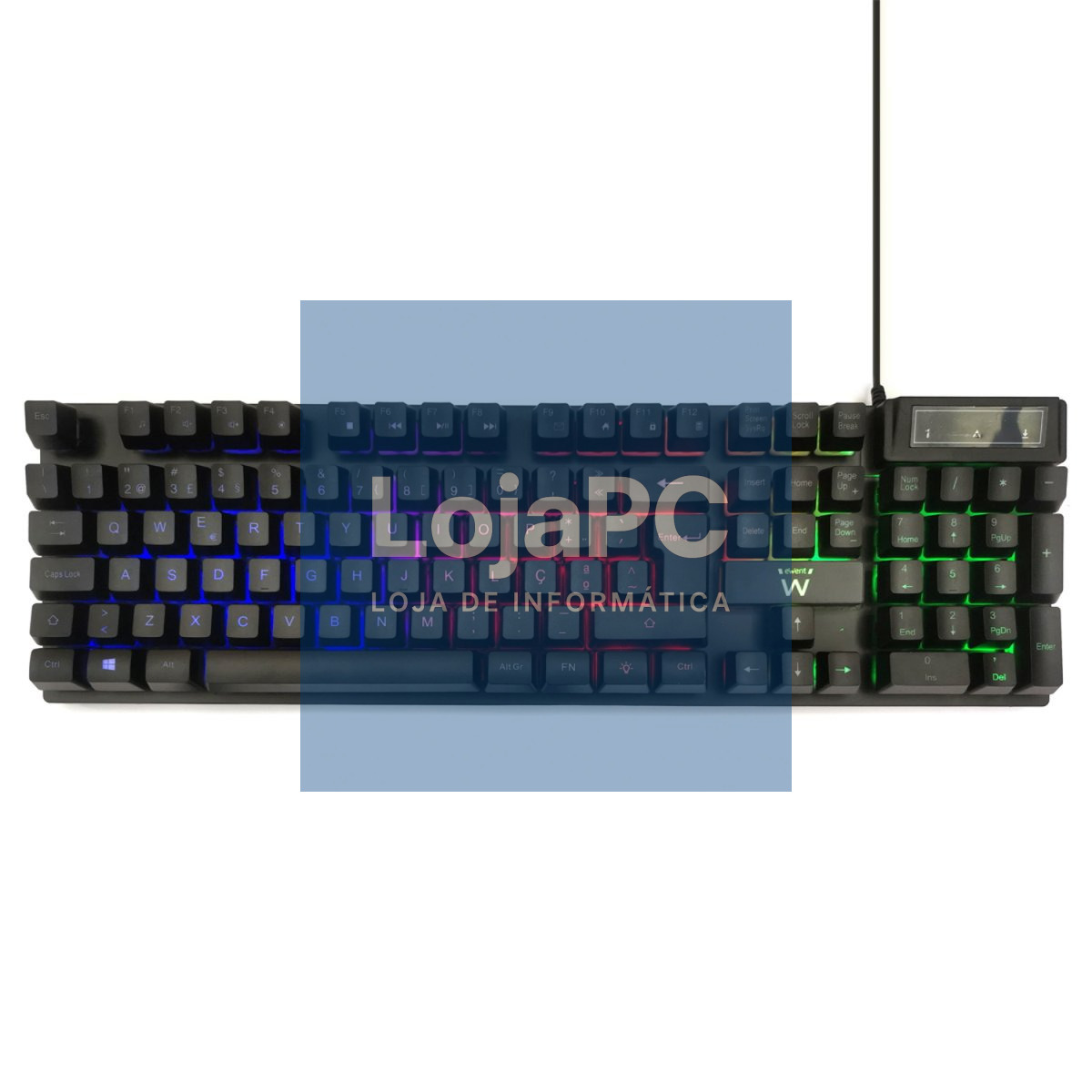 EWENT Teclado Gaming USB, iluminado