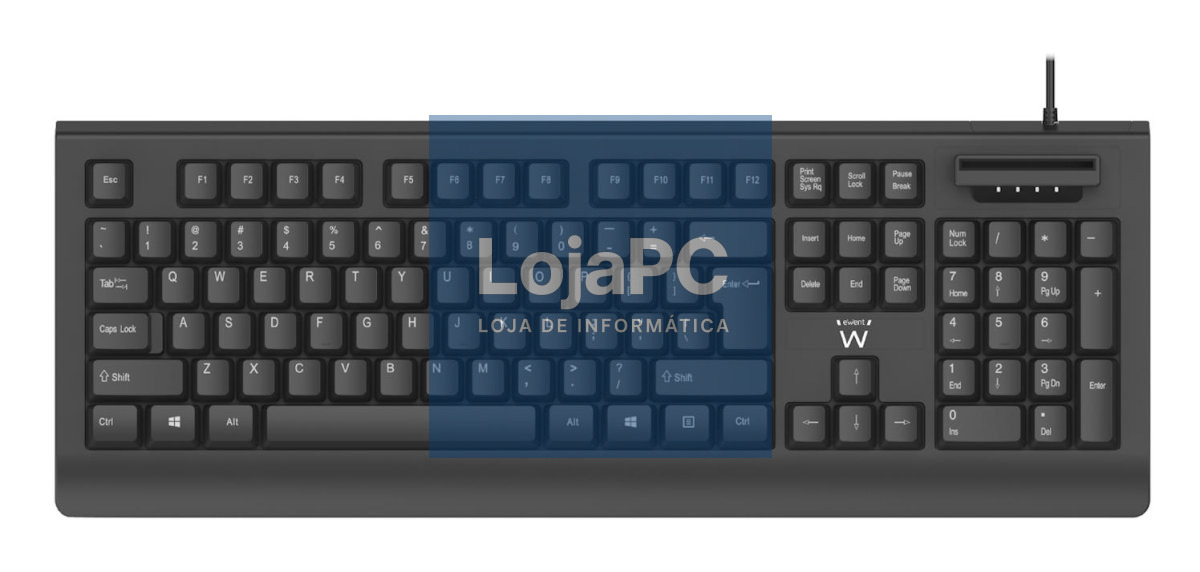 EWENT Teclado USB com Leitor de Cartões Cidadão (Layout PT)